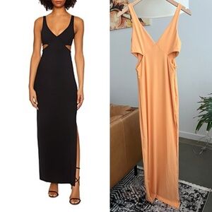Susanna Monaco Sleeveless Cut Out Maxi Dress